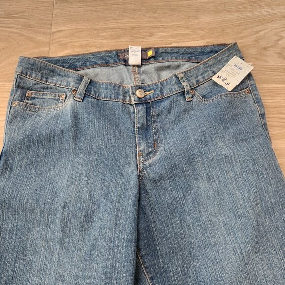 Lane Bryant Venezia Stretch Flare Jeans Boho Blue Womens Size 2 Petite NEW NWT - Picture 6 of 11